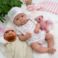 Poupées Reborn Réalistes en Silicone Intégral, 20 Pouces, Modèle Bettie, Douces au Toucher, Peuvent Utiliser une Sucette, Bébé Nouveau-né pour Enfants, Compagnon et Cadeau de Fête