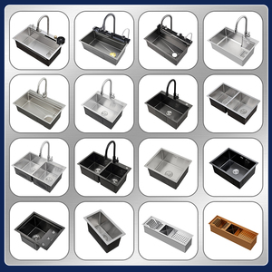 Évier de cuisine en acier inoxydable de bonne qualité, fait main, brossé, moderne, à encastrer, grand évier simple pour cuisine - Product Image 6