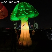 Champignon gonflable géant à LED changeant de couleur, modèle de champignon gonflable pour parc à thème fantastique, événement nocturne, carnaval, décoration de paysage