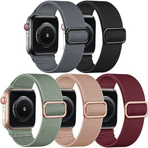 Correa elástica <span class=keywords><strong>de</strong></span> nailon para Apple Watch, ajustable, trenzada, tipo Solo Loop, para las series 11, 10, 9, <span class=keywords><strong>8</strong></span>, 7, SE, Ultra 2, 38 mm, 49 mm - Product Image 4
