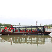 Bateau de tourisme à toit ouvrant transparent écologique et durable pour 20 à 30 passagers, pour les opérations en eaux côtières