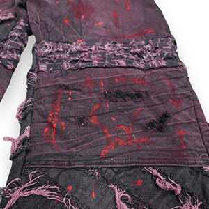 جينز رجالي فضفاض وثقيل الوزن من DiZNEW، ملابس الشارع، هيب هوب، أرجل واسعة، جودة عالية، جينز مصمم للرجال بمظهر ممزق - Product Image 3