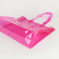Sinicline Shopping personnalisé en PVC mode vêtements vêtement emballage sac fourre-tout en plastique sac à main suspendu marcheur