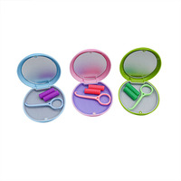 Boîte de rangement portable pour appareil orthodontique avec miroir, boîte de rangement professionnelle pour aligneurs, prothèses dentaires et protège-dents