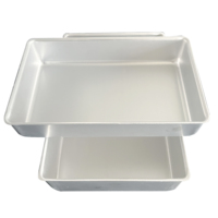 Plaques de cuisson rectangulaires en aluminium de qualité alimentaire – Durables, compatibles congélateur et micro-ondes, recyclables, idéales pour l'emballage de produits surgelés