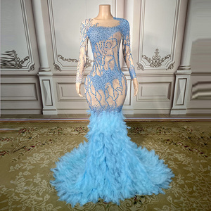 gorgeous blue dresses Royal Blue Long Charmeuse Dress With Beaded Corset And Flowy Skirt