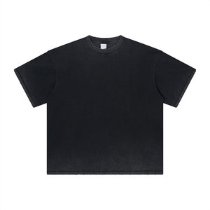 Camiseta de manga corta lavada con tinte de corbata, ropa de calle de gama alta, camisetas de marca, Retro Camiseta de algodón, venta al por mayor - Product Image 1
