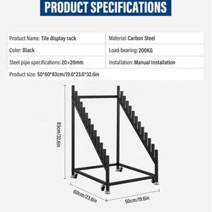 Fanghua personnalisable granit dalle support <span class=keywords><strong>salle</strong></span> <span class=keywords><strong>de</strong></span> <span class=keywords><strong>bain</strong></span> bois céramique marbre pierre carrelage présentoir pour carrelage <span class=keywords><strong>salle</strong></span> d'exposition - Product Image 4