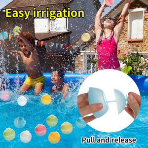 Senza magnete riutilizzabile in Silicone riutilizzabile palla acqua autosigillante <span class=keywords><strong>palloncini</strong></span> bomba acqua all'aperto piscina giocattolo Unisex - Product Image 2