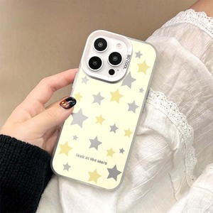 Custodia <span class=keywords><strong>per</strong></span> cellulare in TPU e PC con stampa stella gialla e grigia, chiave argentata galvanizzata, <span class=keywords><strong>per</strong></span> <span class=keywords><strong>iPhone</strong></span> <span class=keywords><strong>11</strong></span> 12 13 14 15 16 17 18 Pro Max - Product Image 1