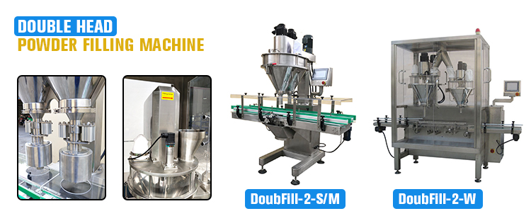 Automatic Powder Filling Machine Salt Sugar Milk Cocoa Cosmetics Powder Auger Filler