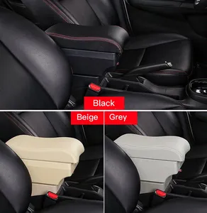 Modified Storage Box Top Car Center Armrest Arm Rest With 7 USB Charging Smart Ports 2 Layer Console Central Control Storage