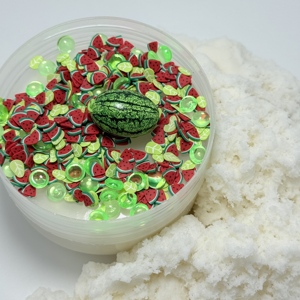 CHENXI Nouveau Design Bouteille Double Couche Breloques Pastèque Personnalisées Slime de Coton Cristallin Slime Transparent Sûr Non Toxique Éducatif - Product Image 2