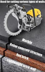 DL400 400mm Two Stroke Gasoline Powered Concrete Red Brick Wall <b>Cutters</b> Wall Cutting Machine <b>Ring</b> Saw - Product Image 4