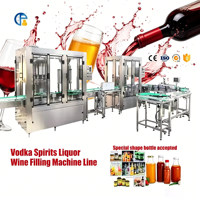 Machine de remplissage automatique 3-en-1 GO FAR pour bouteilles de liqueur, whisky, vin, vodka et spiritueux