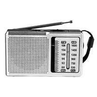 Radio AM FM portátil, pequeño transistor AM FM Radio de 5 W altavoz de  bolsillo con pilas para viajes de emergencia en el hogar