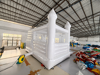Structure gonflable de jeux pour enfants sur le thème du cirque JIALE JL-3003, avec toboggan, 4x4x3,3m, PVC, pour extérieur