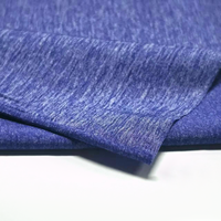 Tela de nailon teñida ecológica elástica transpirable de tacto suave ropa deportiva hilo apilado 170 GSM Jersey único