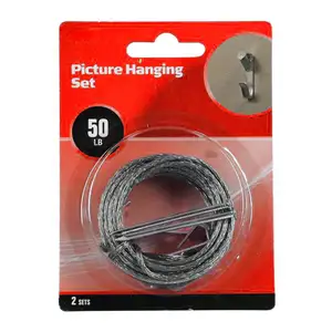 Shanfeng 2 set 50 lb hanger Zinc Picture Hanging Hook Kit