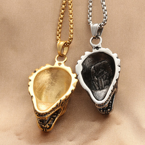 Wolf Head Pendant Stainless Steel Men's Necklace Punk Retro Animal Charm Gift Jewelry 28042712 - Product Image 2
