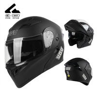 Nouveau casque de moto avec système de freinage antiblocage, fermeture rapide, double masque, doublure en mousse respirante - Conception rabattable