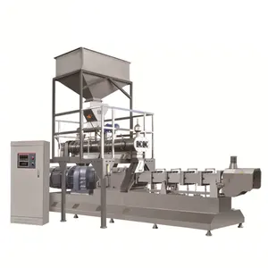 fully automatic dry wet pet dog cat food extruder making processing machinery machine production line