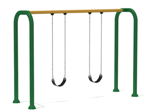Juego de columpio para bebé de hierro con tubo galvanizado certificado TUV para parque infantil y escuela, equipo de entretenimiento al aire libre - Product Image 6