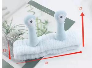 Jiamu Hot Selling Korean Style Cute Cartoon <strong>Snail</strong> Plush <strong>Headband</strong> for Washing Face Sweet <strong>Makeup</strong> <strong>Headband</strong> for Women Girls - Product Image 6