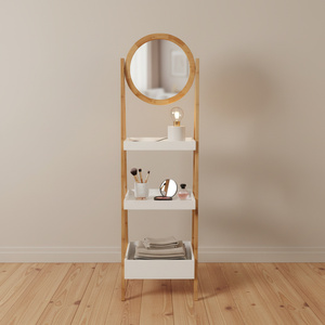 <span class=keywords><strong>Étagère</strong></span> en bambou classique à 3 niveaux, non pliable, multifonctionnelle, pour le salon - Product Image 1