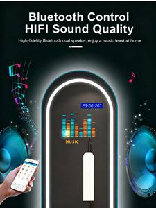 Miroir Led de Salon Moderne Sans Cadre en Verre Intelligent pour Habillage Complet Mural pour Bain avec Lumières LED en Forme de Pilule - Product Image 6