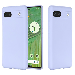 Étuis en silicone liquide pour Google Pixel 7/Pixel 7A/Pixel 7 Pro, design de luxe, silicone <span class=keywords><strong>original</strong></span> avec logo, <span class=keywords><strong>coque</strong></span> de téléphone portable - Product Image 1