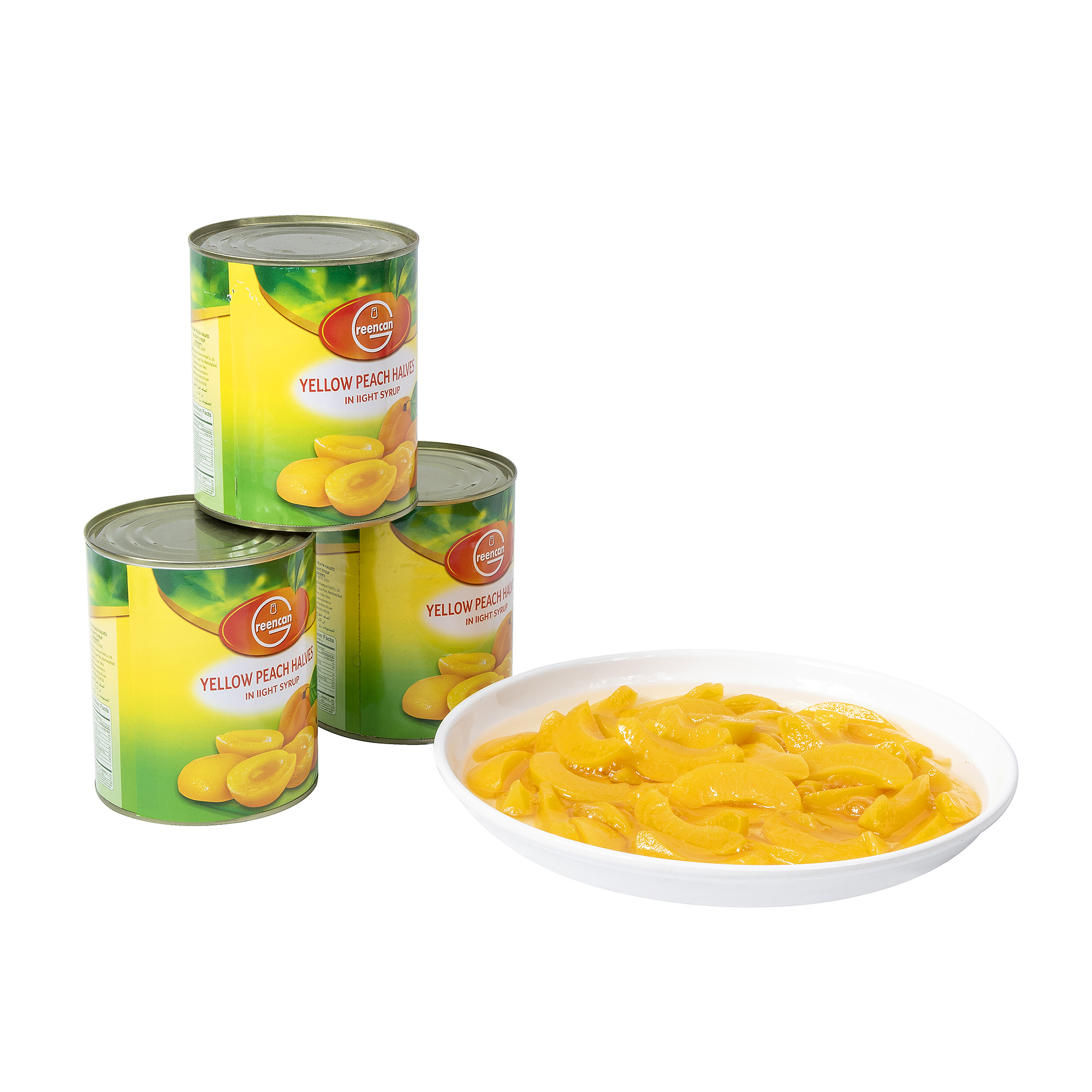 Консервированные желтые персиковые ломтики в легком сиропе свежие персики фрукты