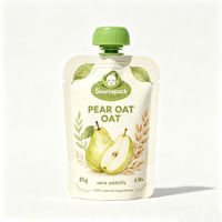 Sachets d'emballage personnalisés recyclables pour purée de fruits, beurre de cacahuète, nourriture pour bébés et animaux de compagnie avec bec verseur
