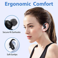 Écouteurs intra-auriculaires sans fil bluetooth V5.0, 48H, TWS, casque d'écoute HiFI stéréo, pour sport