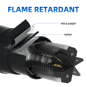 Máy sấy tóc gia dụng chuyên nghiệp FL-2101A chất liệu nhựa cao cấp, di động, sử dụng điện DC, có thể tùy chỉnh logo, màu be, kèm đầu tập trung - Product Image 4