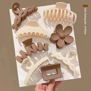 Juego de 8 Pinzas para el Cabello, Pinzas de Acrílico Grandes y Sencillas para Mujer, Pinzas para el Cabello para Niñas, Pasadores, Broches - Product Image 5