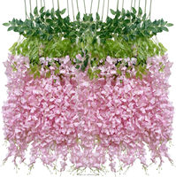Mur de fleurs artificielles à prix abordable, fond de scène rose clair en fleurs de cerisier, décoration de mariage, fleurs artificielles pour plafond