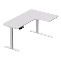 Escritorio de mesa de juegos de altura ajustable de elevación eléctrica de PC de doble motor cómodo cuadrado de 2 etapas