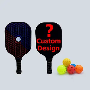 Raw Carbon Fiber Pickleball Paddle Set Usapa Pickleball Racket Pickleball Balls X-40 Custom Pickleball Paddle Carbon Fiber 16mm