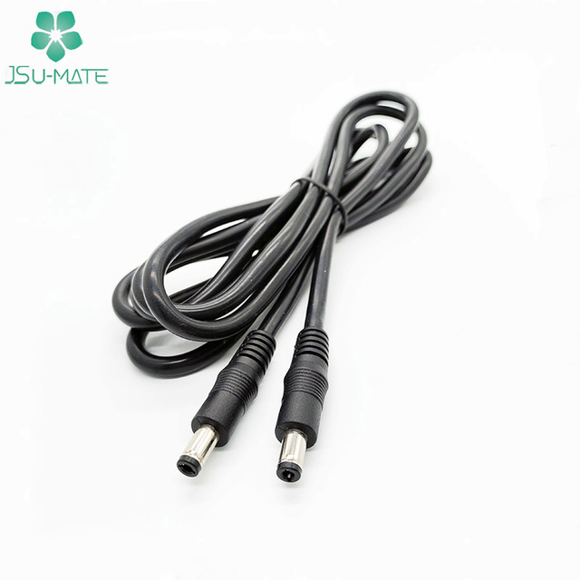 Custom Soft Silicone DC5.5*2.1 5.5*2.5 Male/Female Jack Plug Extension DC Power Cable 5.5*2.1 Connector DC Power Cable