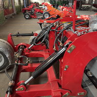 Niveleuse agricole télescopique tractée par tracteur avec contrôle GNSS RTK ou laser en option, niveleuse de terrain avec roues