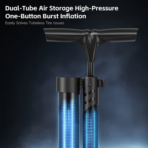 Pompe à air pour vélo WEST BIKING, anti-crevaison, sans chambre à air, 160 PSI, en acier, mini <span class=keywords><strong>gonfleur</strong></span>, pompe à air pour pneus de vélo, pompe à air pour ballon, accessoires pour vélo électrique - Product Image 2