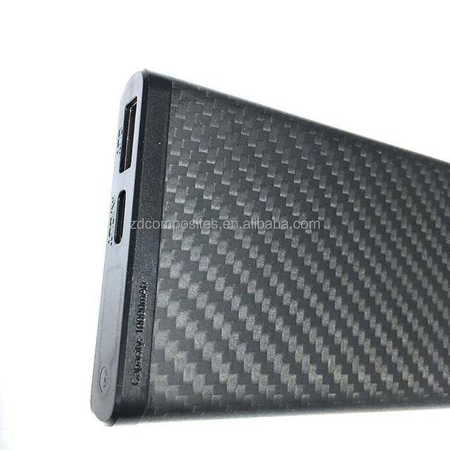 OEM ODM High Quality Carbon Fiber Part Customizable Power Bank Accessory