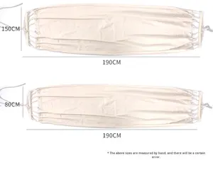 2026 थोक लक्जरी आउटडोर स्विंग पोर्टेबल सिंगल डबल कैंपिंग एंटी-रोलोवर पिकनिक कैनवास को लटकाना - Product Image 6