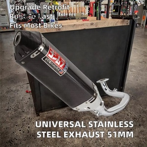 Nuevo escape universal de acero inoxidable YCC para motocicleta, modificación para Yamaha Gy6 Yoshimura 51MM Tank 200 Efi Scooter <span class=keywords><strong>Cuma</strong></span> 200cc - Product Image 2