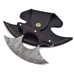 Couteau à pizza professionnel LEGACY BLADES, durable, antidérapant, en acier Damas, manche en bois, outil de découpe de cuisine durable et tranchant, luxe - Product Image 5