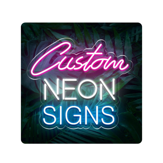 Custom LED Neon Logo Signage Indoor and Outdoor Advertising Wall Decoration with Acrylic Base Customize Shape and Size