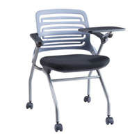 Tendance 2026 : Chaise de formation mobile Agile Mesh avec roulettes, sièges empilables peu encombrants avec roulettes pour le travail collaboratif