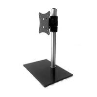 Support d'écran unique à bras à ressort à gaz de haute qualité, pivotant à 360 degrés, construction en acier, pour moniteur de 12 à 27 pouces, support de bureau pour TV, 100x100mm, charge 20kg
