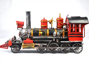 Rétro modèle moteur à vapeur <span class=keywords><strong>train</strong></span> mini <span class=keywords><strong>train</strong></span> en métal à vendre fer américain grand garçon modèle <span class=keywords><strong>train</strong></span> photographie accessoires - Product Image 3